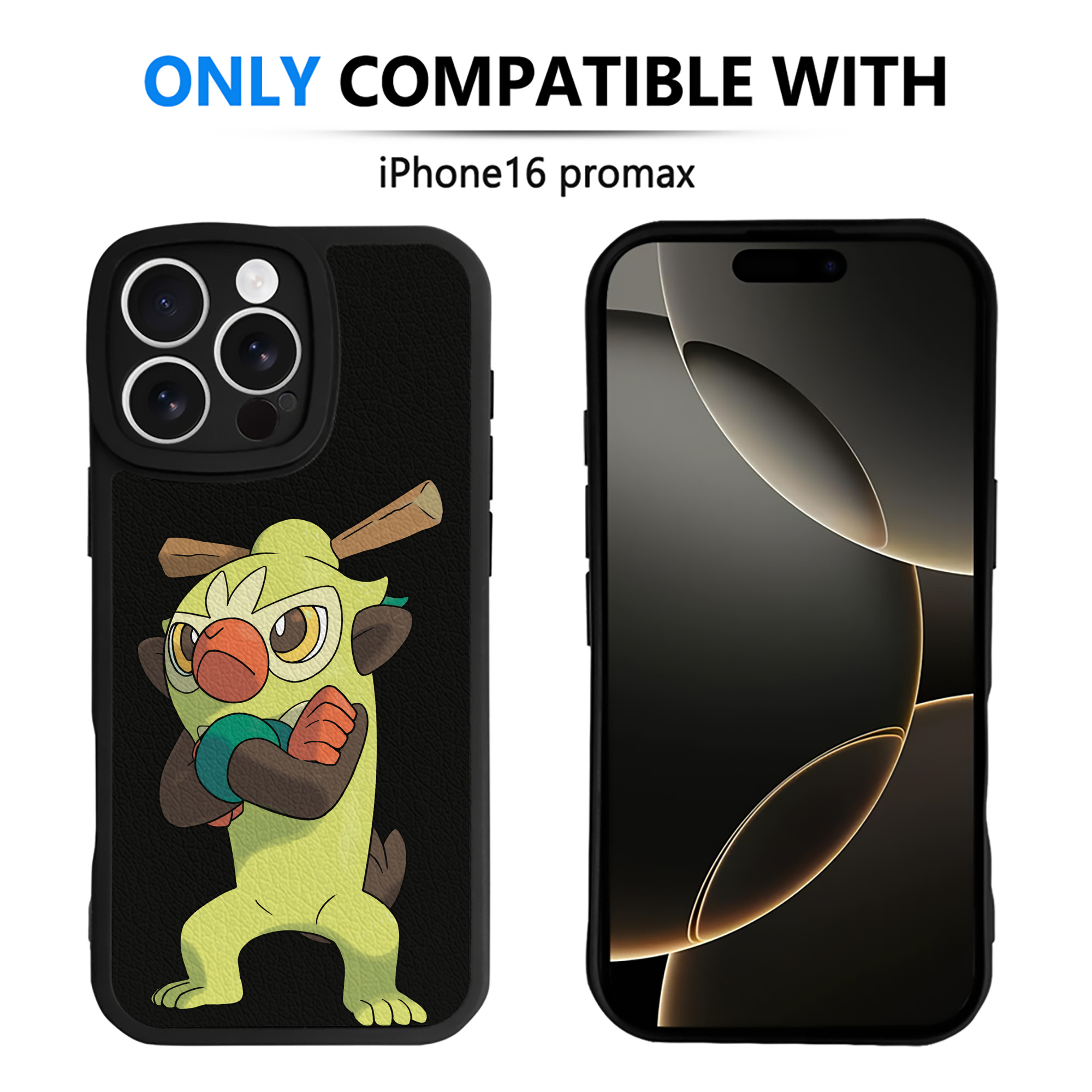 （画像用） ポケットモンスター Pokémon 【iPhone 16シリーズ対応】シリコンスマホケース（レザー調） 材質：シリコン